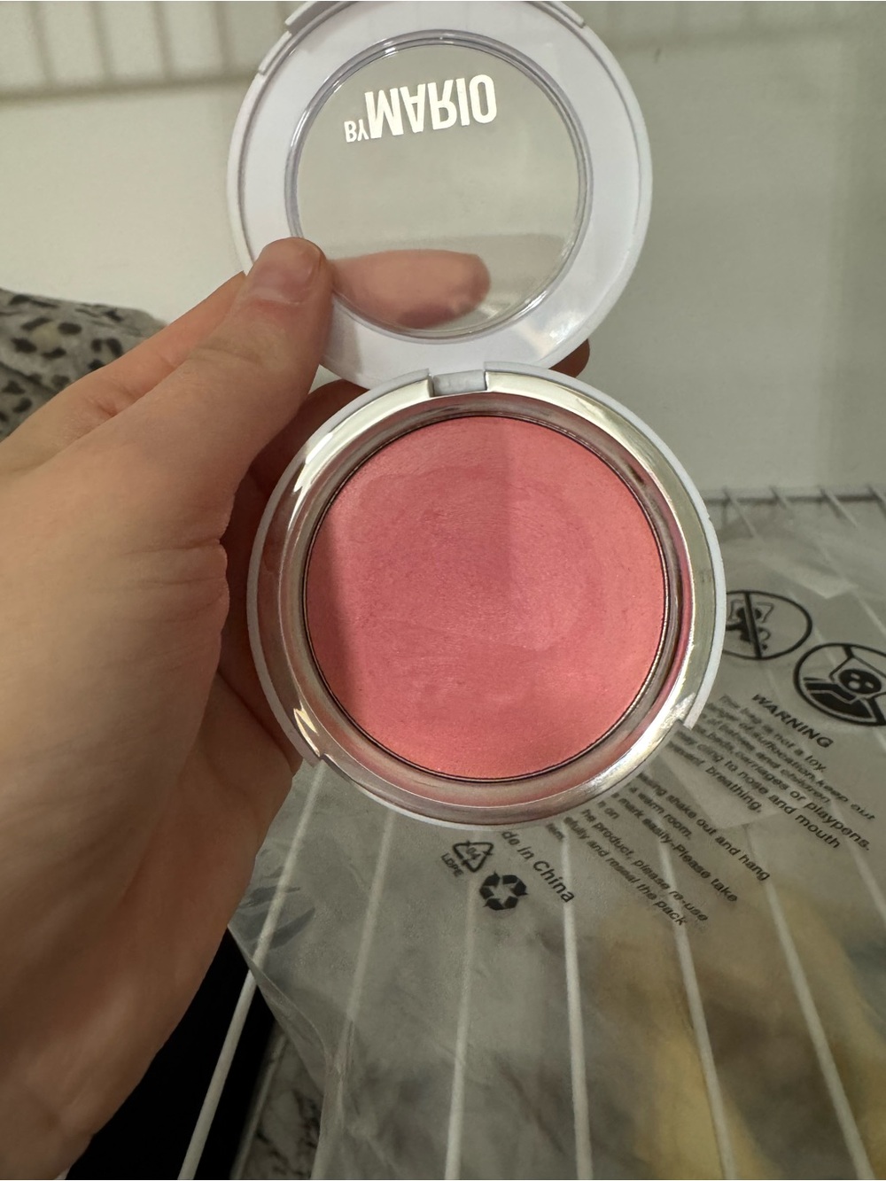 Makeup By Mario Coral Pink Blush Compact